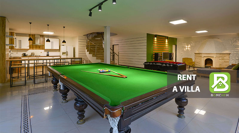 اجاه ویلا با میز بیلیارد در کردان